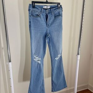 Hollister Women's Light Blue Boot Cut Jeans 11R